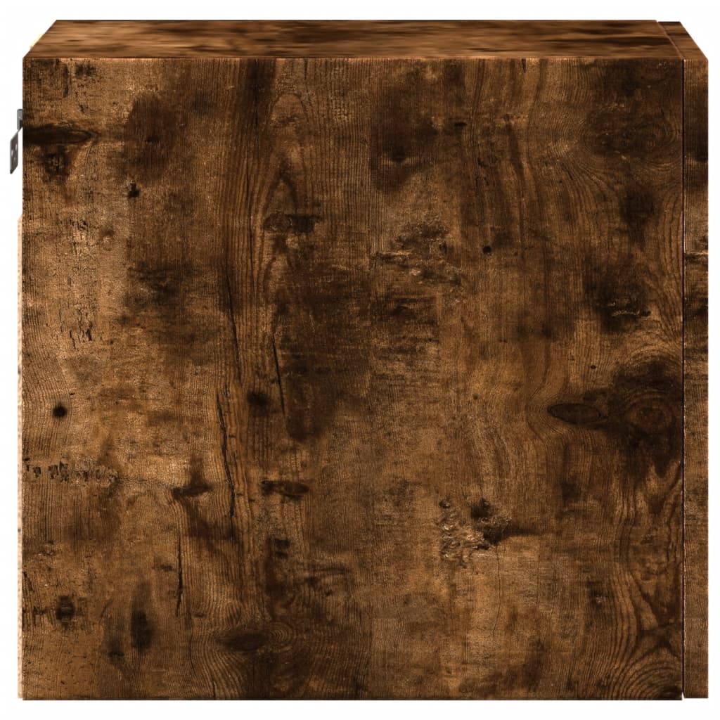 Wandkast 30x42,5x40 cm bewerkt hout gerookt eikenkleurig - AllerleiShop