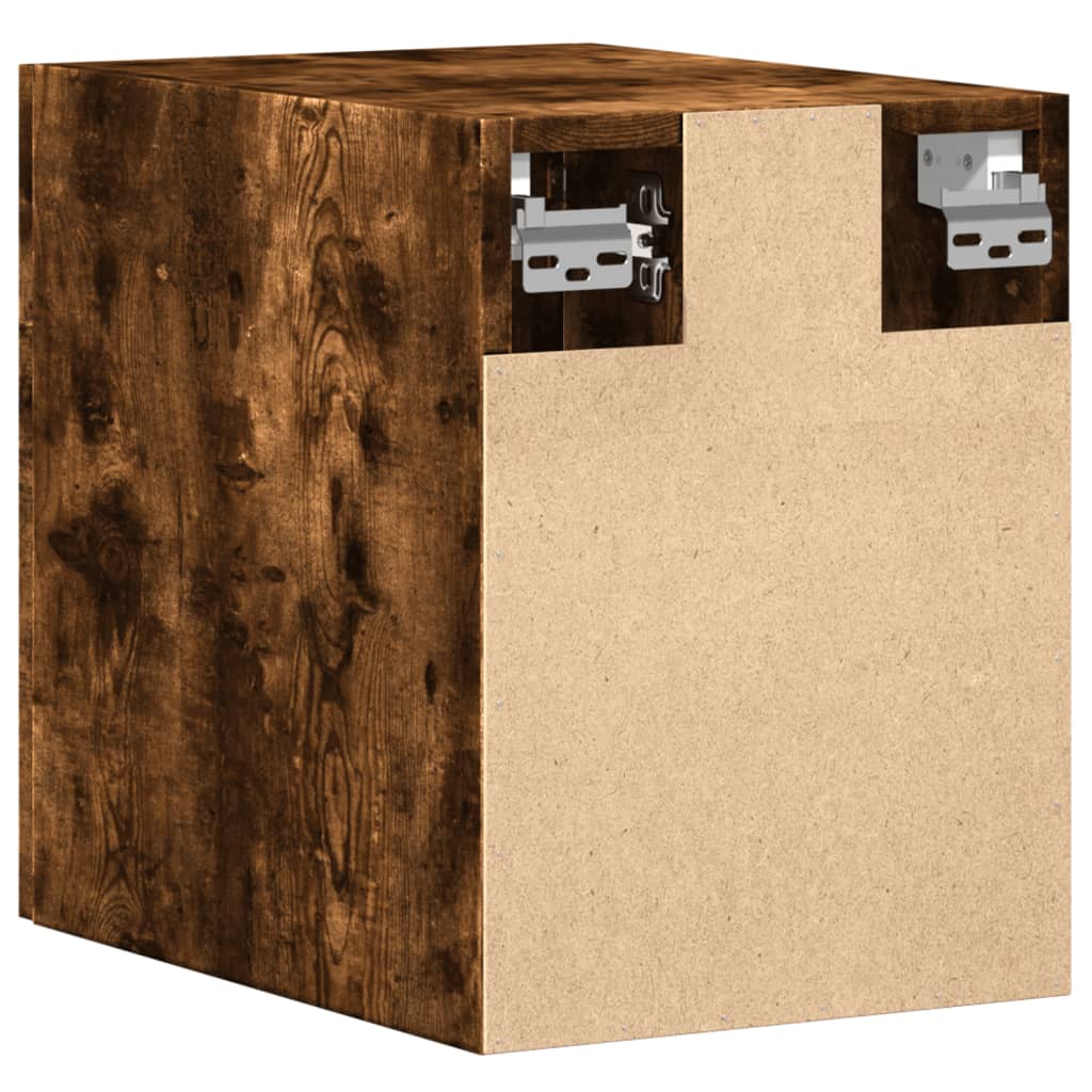 Wandkast 30x42,5x40 cm bewerkt hout gerookt eikenkleurig - AllerleiShop