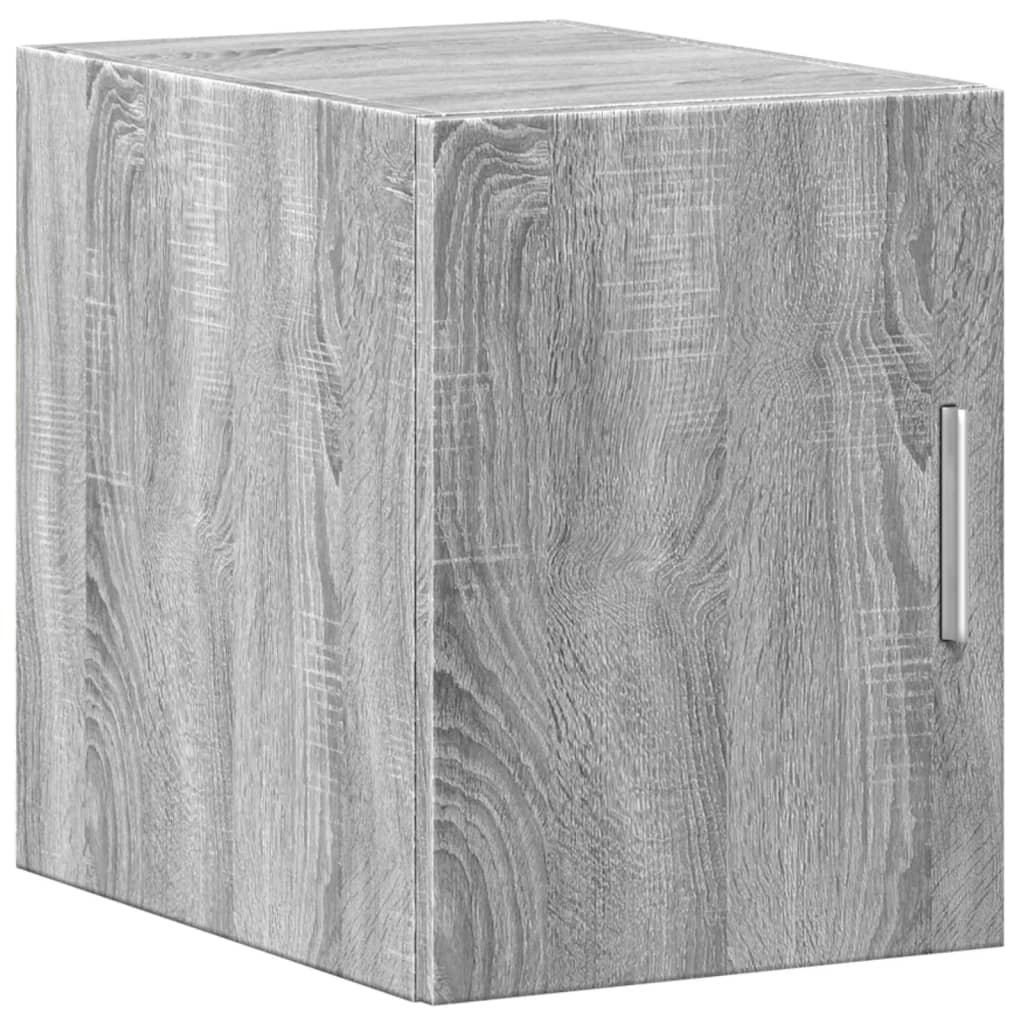 Wandkast 30x42,5x40 cm bewerkt hout grijs sonoma eikenkleurig - AllerleiShop