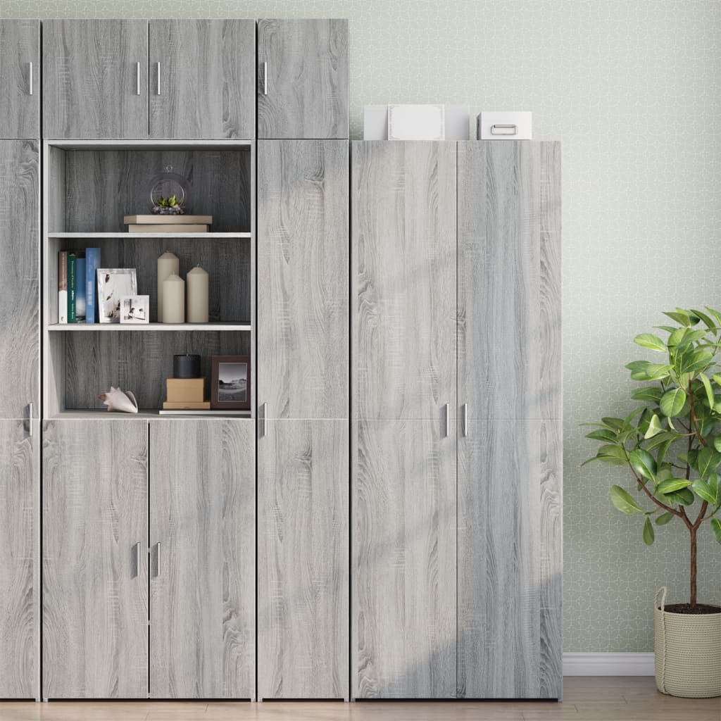 Wandkast 30x42,5x40 cm bewerkt hout grijs sonoma eikenkleurig - AllerleiShop