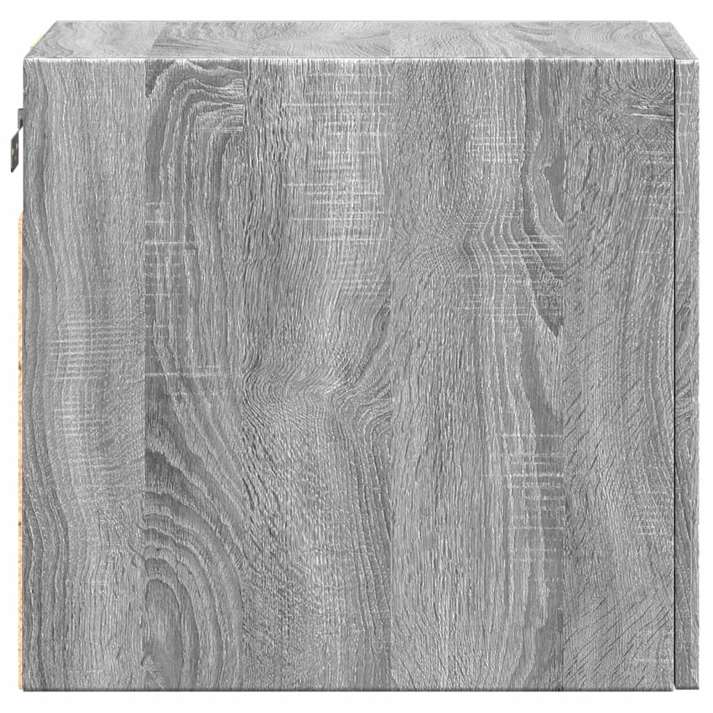 Wandkast 30x42,5x40 cm bewerkt hout grijs sonoma eikenkleurig - AllerleiShop