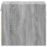 Wandkast 30x42,5x40 cm bewerkt hout grijs sonoma eikenkleurig - AllerleiShop