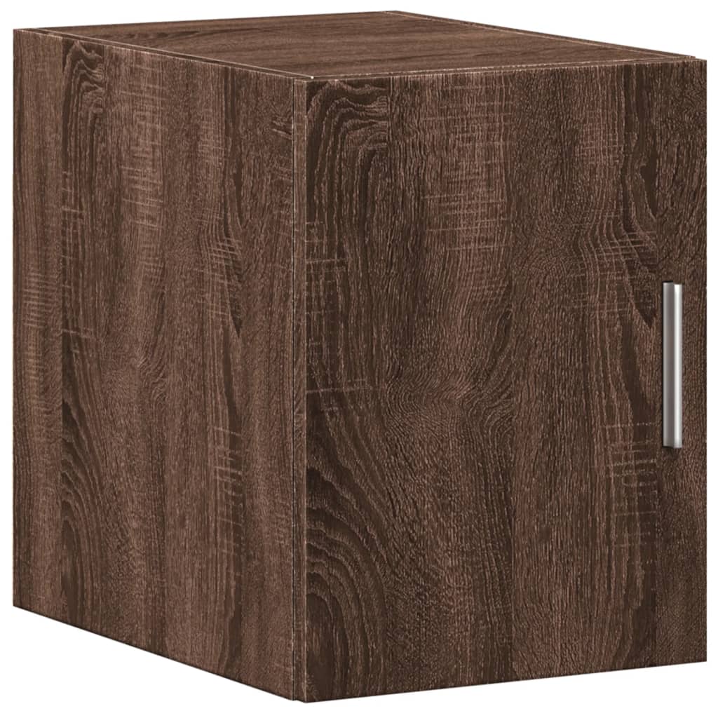 Wandkast 30x42,5x40 cm bewerkt hout bruin eikenkleur - AllerleiShop