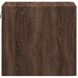 Wandkast 30x42,5x40 cm bewerkt hout bruin eikenkleur - AllerleiShop