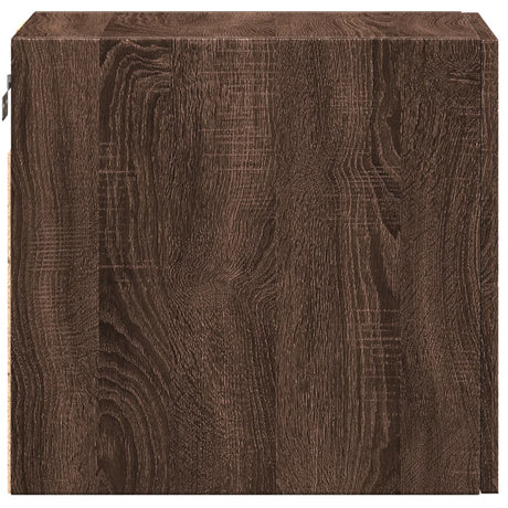 Wandkast 30x42,5x40 cm bewerkt hout bruin eikenkleur - AllerleiShop