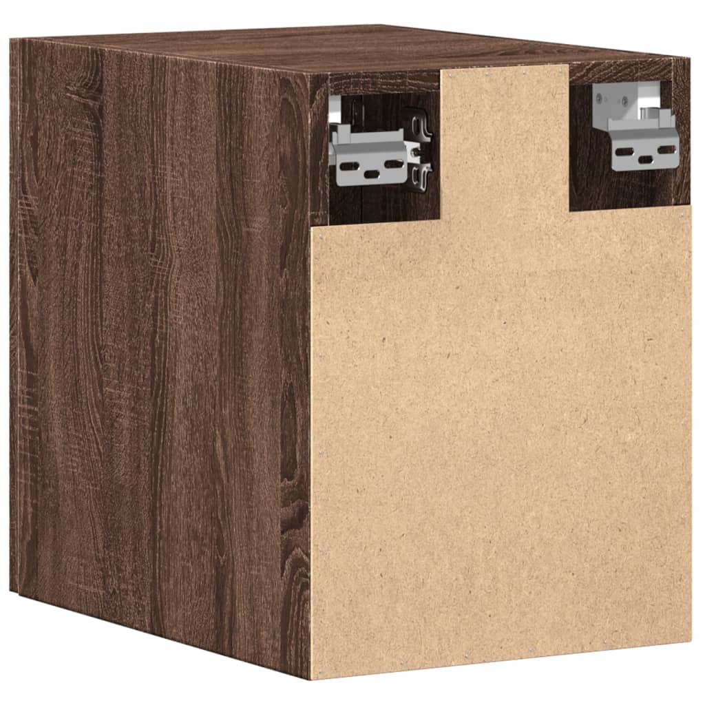 Wandkast 30x42,5x40 cm bewerkt hout bruin eikenkleur - AllerleiShop