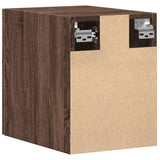 Wandkast 30x42,5x40 cm bewerkt hout bruin eikenkleur - AllerleiShop