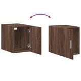 Wandkast 30x42,5x40 cm bewerkt hout bruin eikenkleur - AllerleiShop