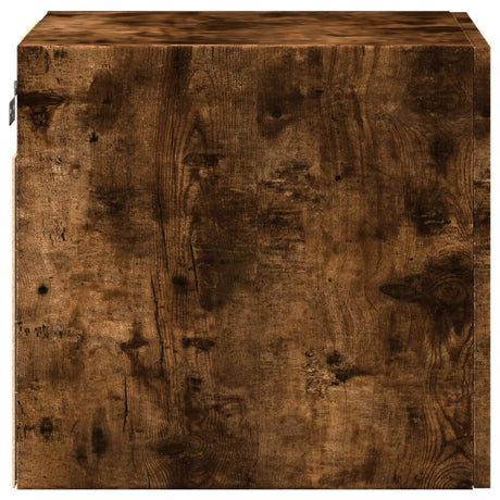 Wandkast 40x42,5x40 cm bewerkt hout gerookt eikenkleurig - AllerleiShop