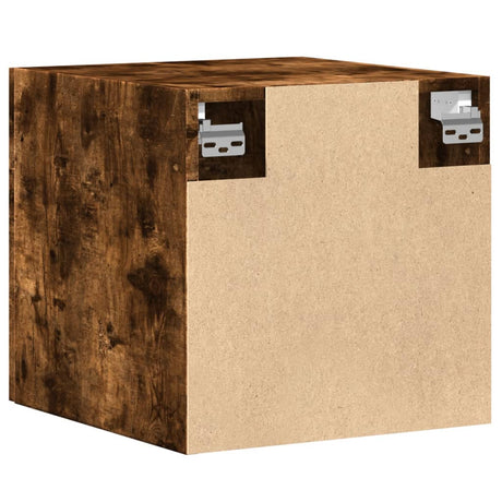 Wandkast 40x42,5x40 cm bewerkt hout gerookt eikenkleurig - AllerleiShop