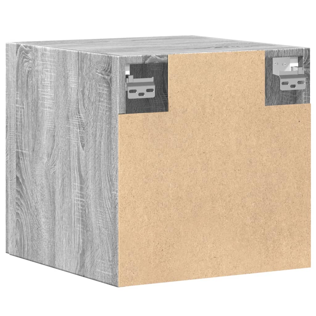 Wandkast 40x42,5x40 cm bewerkt hout grijs sonoma - AllerleiShop