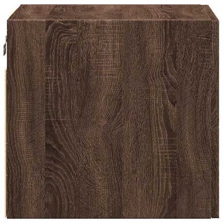 Wandkast 40x42,5x40 cm bewerkt hout bruin eikenkleurig - AllerleiShop