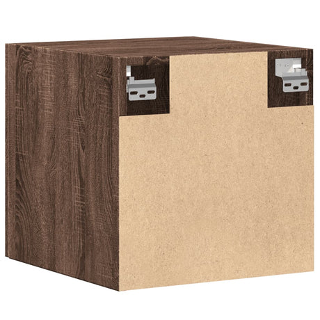 Wandkast 40x42,5x40 cm bewerkt hout bruin eikenkleurig - AllerleiShop