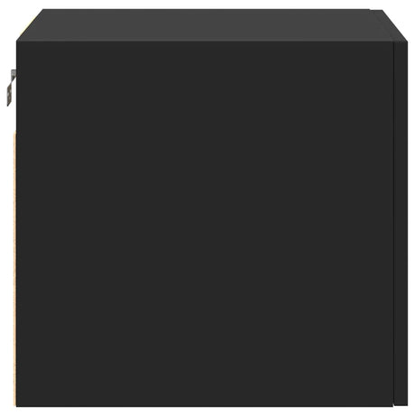 Wandkast 45x42,5x40 cm bewerkt hout zwart - AllerleiShop