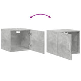 Wandkast 45x42,5x40 cm bewerkt hout betongrijs - AllerleiShop