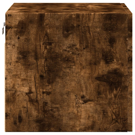 Wandkast 45x42,5x40 cm bewerkt hout gerookt eikenkleurig - AllerleiShop