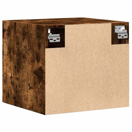 Wandkast 45x42,5x40 cm bewerkt hout gerookt eikenkleurig - AllerleiShop