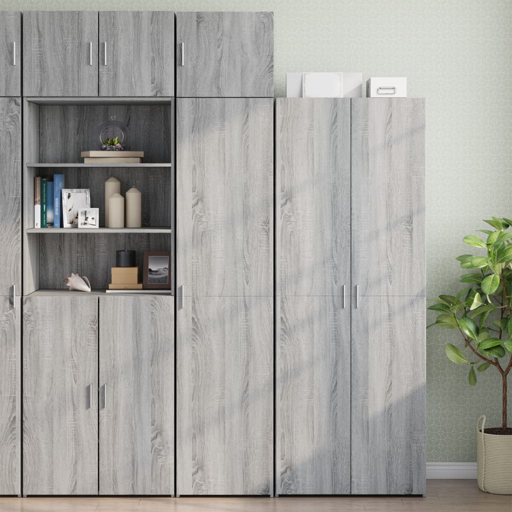 Wandkast 45x42,5x40 cm bewerkt hout grijs sonoma eikenkleurig - AllerleiShop