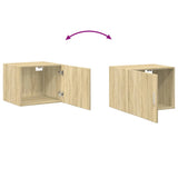 Wandkast 50x42,5x40 cm bewerkt hout sonoma eikenkleurig - AllerleiShop