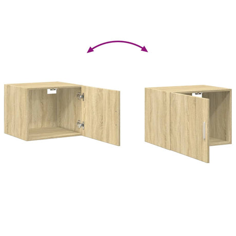 Wandkast 50x42,5x40 cm bewerkt hout sonoma eikenkleurig - AllerleiShop