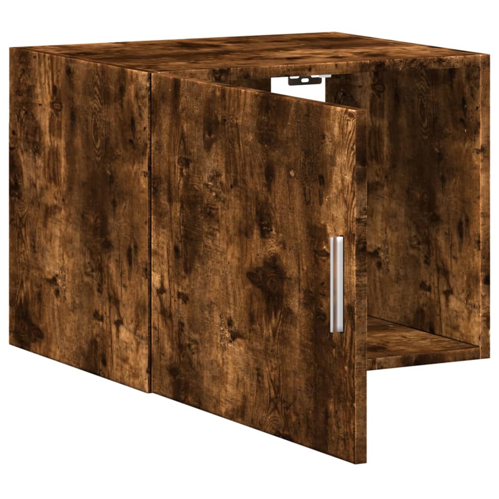 Wandkast 50x42,5x40 cm bewerkt hout gerookt eikenkleurig - AllerleiShop