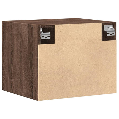 Wandkast 50x42,5x40 cm bewerkt hout bruin eikenkleur - AllerleiShop