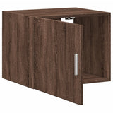 Wandkast 50x42,5x40 cm bewerkt hout bruin eikenkleur - AllerleiShop