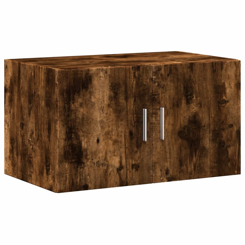 Wandkast 70x42,5x40 cm bewerkt hout gerookt eikenkleurig - AllerleiShop