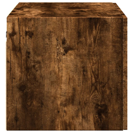 Wandkast 70x42,5x40 cm bewerkt hout gerookt eikenkleurig - AllerleiShop