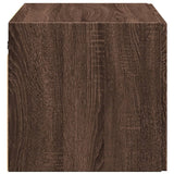 Wandkast 70x42,5x40 cm bewerkt hout bruin eikenkleur - AllerleiShop