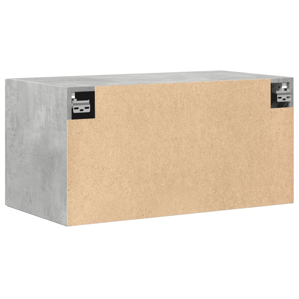 Wandkast 80x42,5x40 cm bewerkt hout betongrijs - AllerleiShop