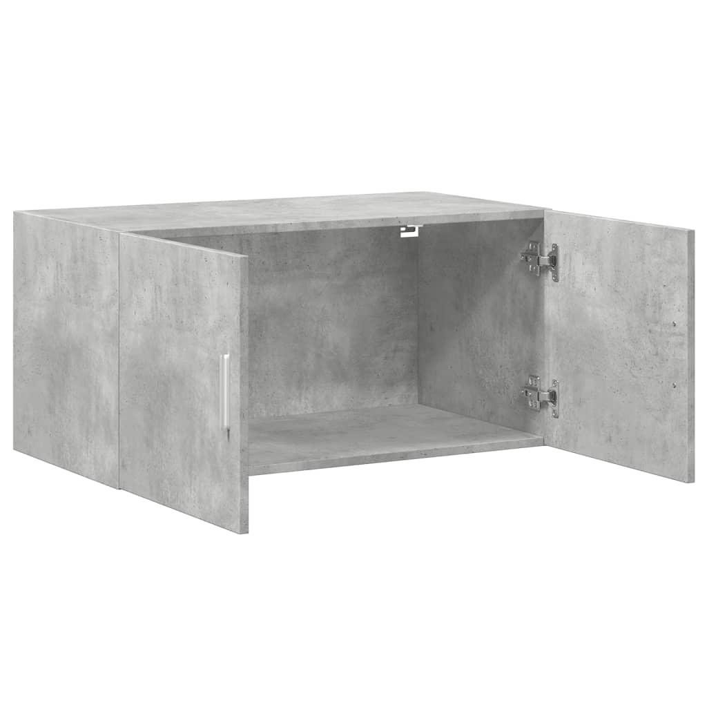 Wandkast 80x42,5x40 cm bewerkt hout betongrijs - AllerleiShop