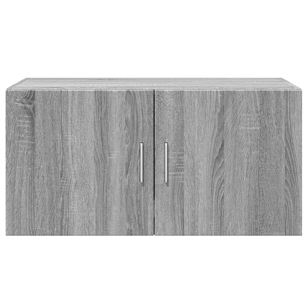 Wandkast 80x42,5x40 cm bewerkt hout grijs sonoma eikenkleurig - AllerleiShop