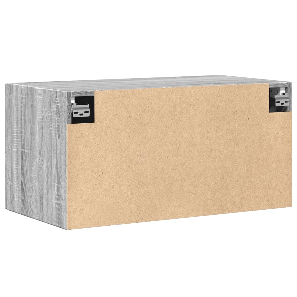 Wandkast 80x42,5x40 cm bewerkt hout grijs sonoma eikenkleurig - AllerleiShop