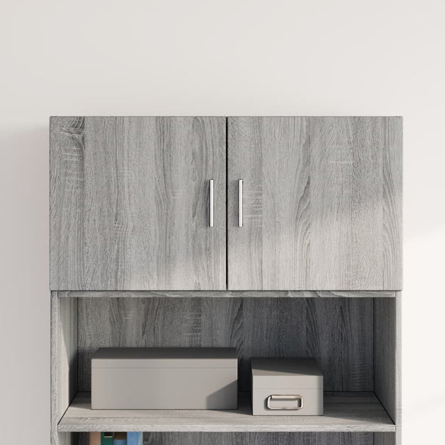 Wandkast 80x42,5x40 cm bewerkt hout grijs sonoma eikenkleurig - AllerleiShop