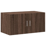 Wandkast 80x42,5x40 cm bewerkt hout bruin eikenkleur - AllerleiShop