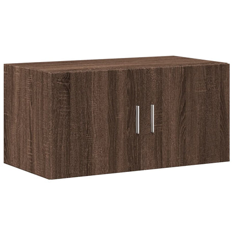 Wandkast 80x42,5x40 cm bewerkt hout bruin eikenkleur - AllerleiShop