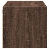 Wandkast 80x42,5x40 cm bewerkt hout bruin eikenkleur - AllerleiShop