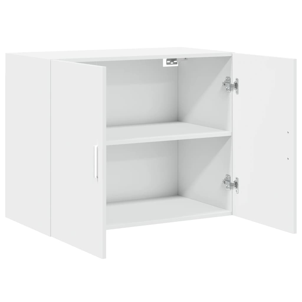 Wandkast 80x42,5x64 cm bewerkt hout wit - AllerleiShop