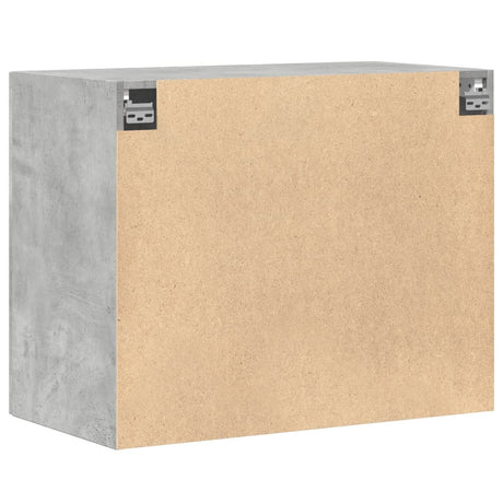 Wandkast 80x42,5x64 cm bewerkt hout betongrijs - AllerleiShop