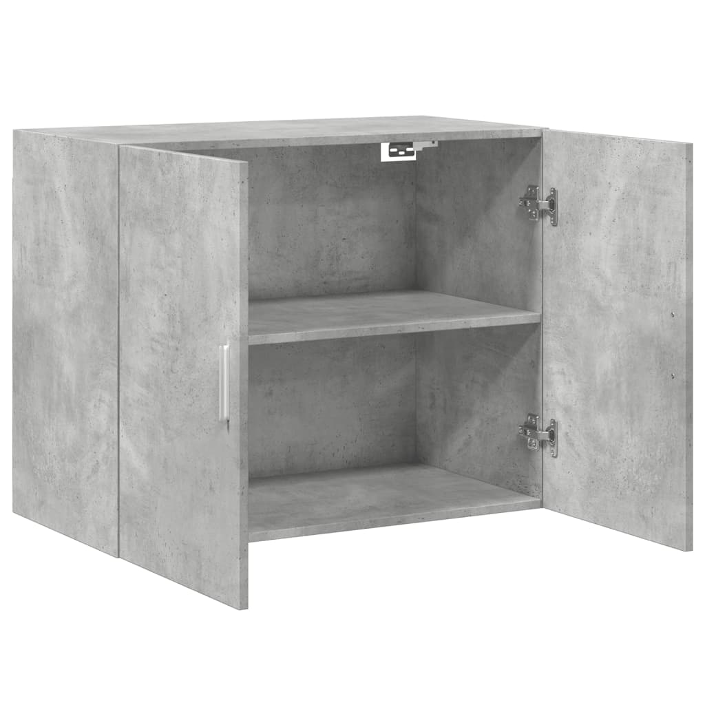 Wandkast 80x42,5x64 cm bewerkt hout betongrijs - AllerleiShop