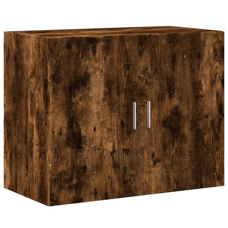 Wandkast 80x42,5x64 cm bewerkt hout gerookt eikenkleurig - AllerleiShop