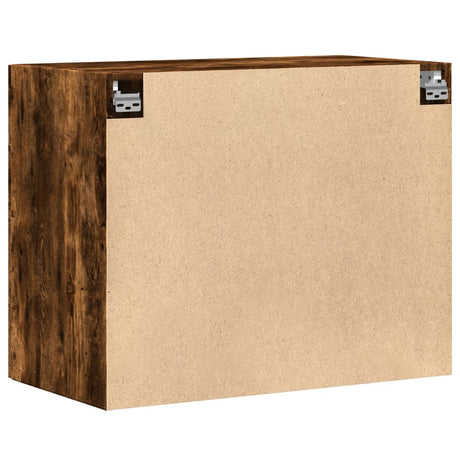 Wandkast 80x42,5x64 cm bewerkt hout gerookt eikenkleurig - AllerleiShop