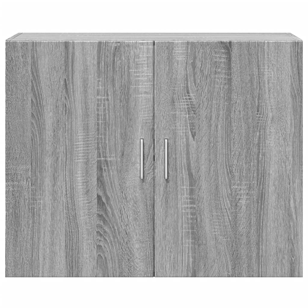 Wandkast 80x42,5x64 cm bewerkt hout grijs sonoma eikenkleurig - AllerleiShop