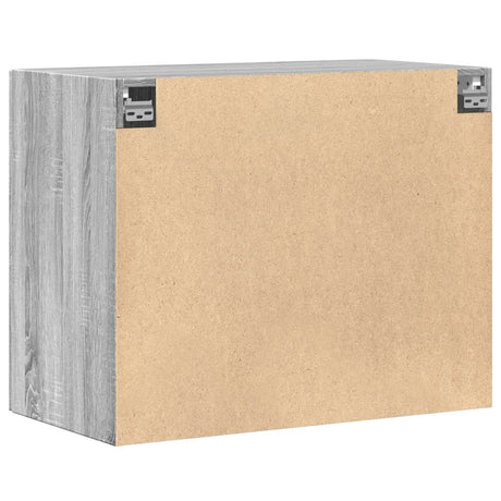 Wandkast 80x42,5x64 cm bewerkt hout grijs sonoma eikenkleurig - AllerleiShop