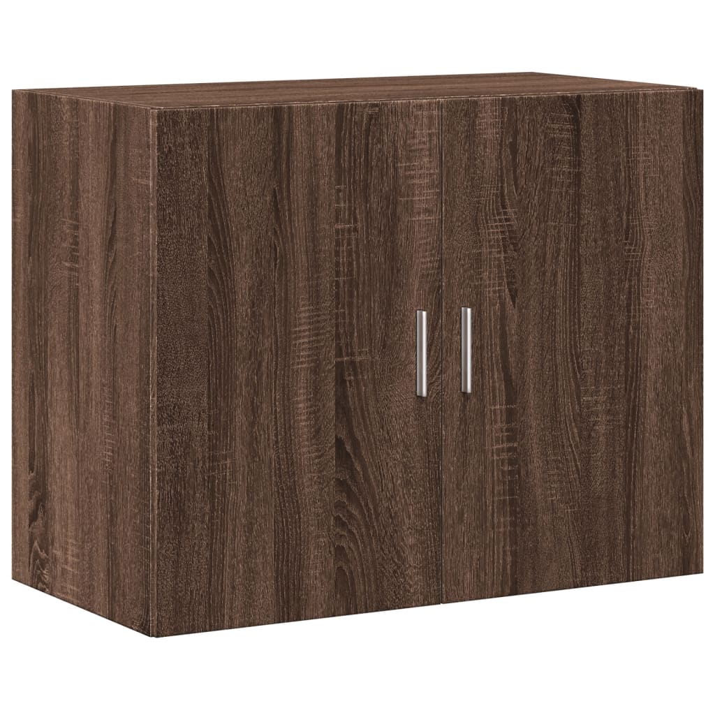 Wandkast 80x42,5x64 cm bewerkt hout bruin eikenkleur - AllerleiShop