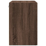 Wandkast 80x42,5x64 cm bewerkt hout bruin eikenkleur - AllerleiShop