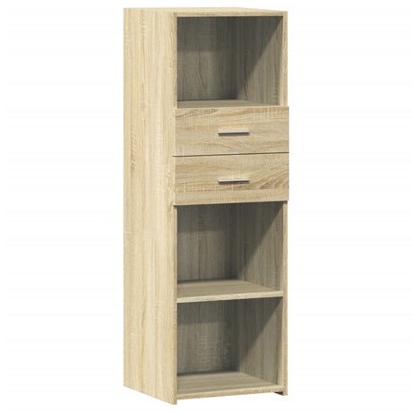 Hoge kast 40x42,5x124 cm bewerkt hout sonoma eikenkleurig - AllerleiShop