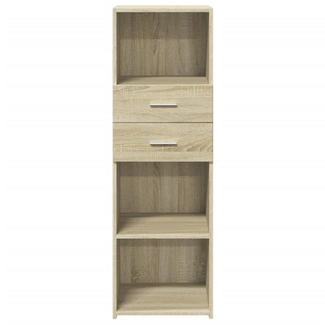 Hoge kast 40x42,5x124 cm bewerkt hout sonoma eikenkleurig - AllerleiShop