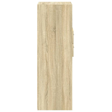 Hoge kast 40x42,5x124 cm bewerkt hout sonoma eikenkleurig - AllerleiShop